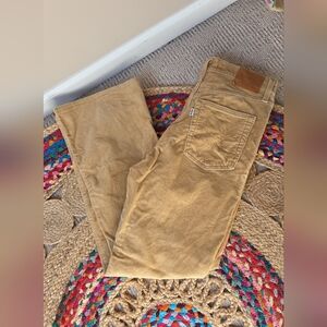 Levi's Womens Corduroy Pants in Tan
